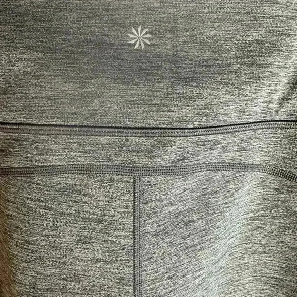 Sold Athleta Rainier gray heathered tights leggings gray size 3X NWOT - Picture 5 of 8